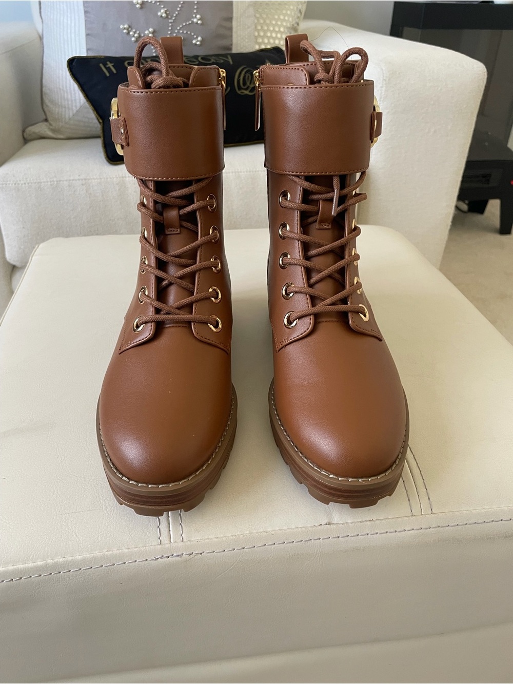 Michael Kors Rory Combat boot - NEW - Picture 2 of 8